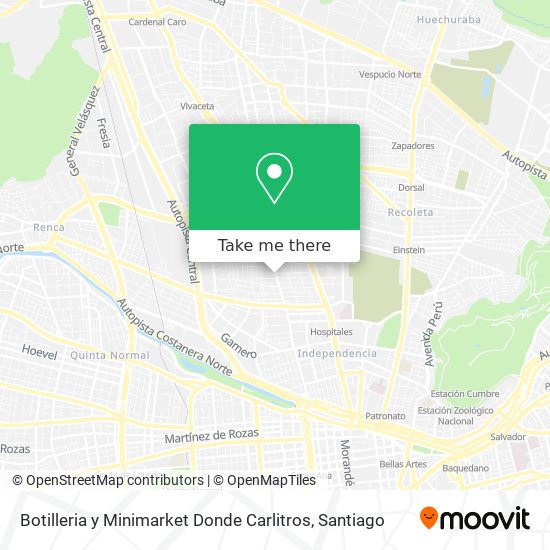 Botilleria y Minimarket Donde Carlitros map