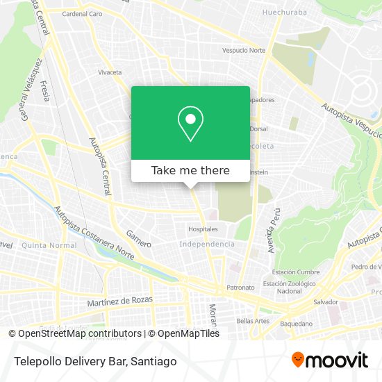 Mapa de Telepollo Delivery Bar