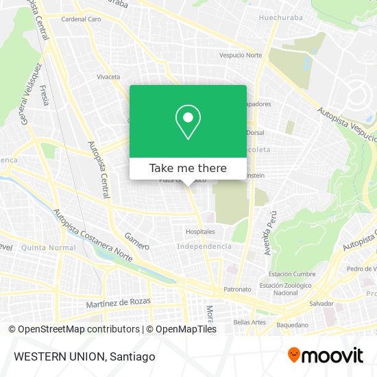 WESTERN UNION map