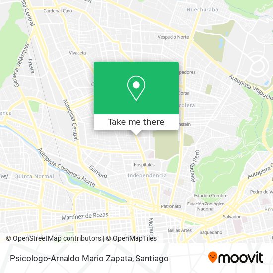 Psicologo-Arnaldo Mario Zapata map