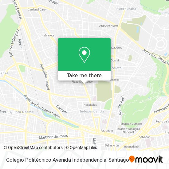 Colegio Politécnico Avenida Independencia map