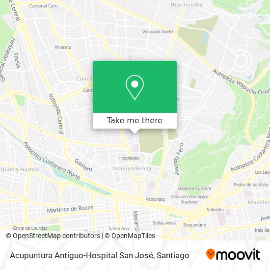 Acupuntura Antiguo-Hospital San José map