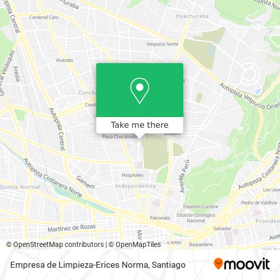 Mapa de Empresa de Limpieza-Erices Norma