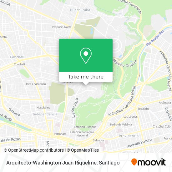 Arquitecto-Washington Juan Riquelme map