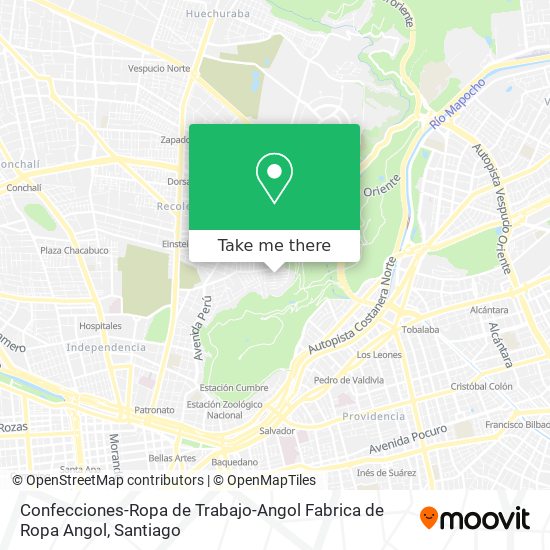 Mapa de Confecciones-Ropa de Trabajo-Angol Fabrica de Ropa Angol