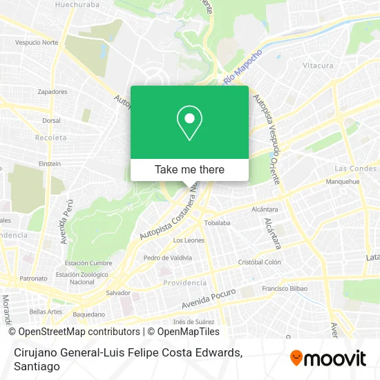 Cirujano General-Luis Felipe Costa Edwards map