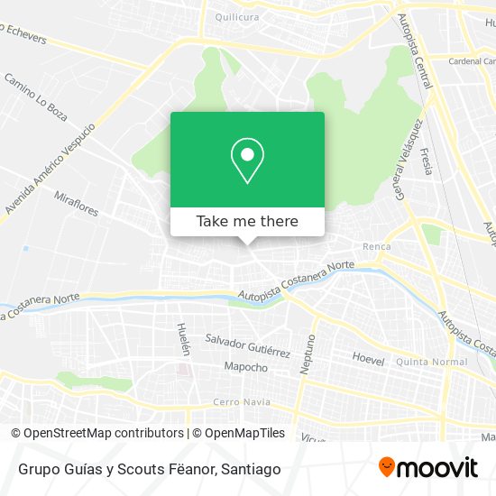 Grupo Guías y Scouts Fëanor map