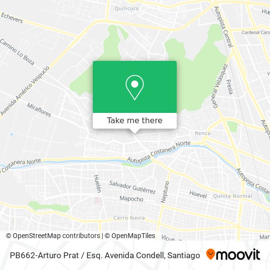 PB662-Arturo Prat / Esq. Avenida Condell map
