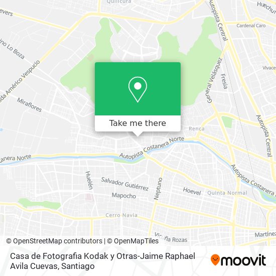 Mapa de Casa de Fotografia Kodak y Otras-Jaime Raphael Avila Cuevas