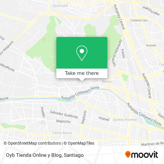Mapa de Oyb Tienda Online y Blog