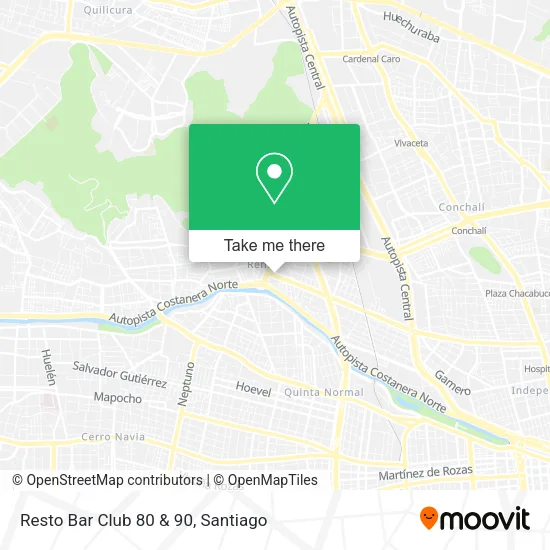Resto Bar Club 80 & 90 map