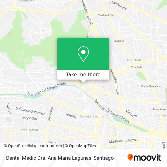 Mapa de Dental Medic Dra. Ana Maria Lagunas