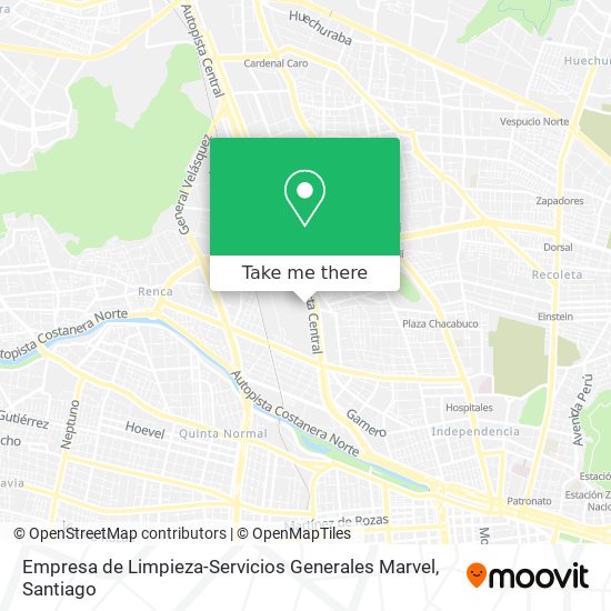 Empresa de Limpieza-Servicios Generales Marvel map