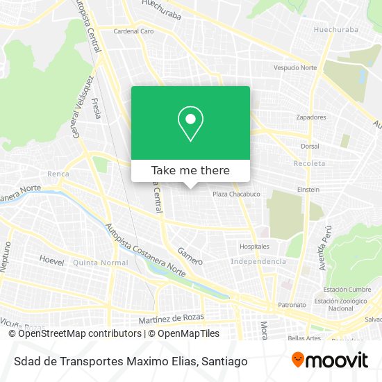 Sdad de Transportes Maximo Elias map