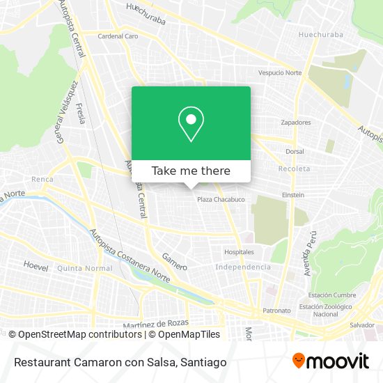 Mapa de Restaurant Camaron con Salsa