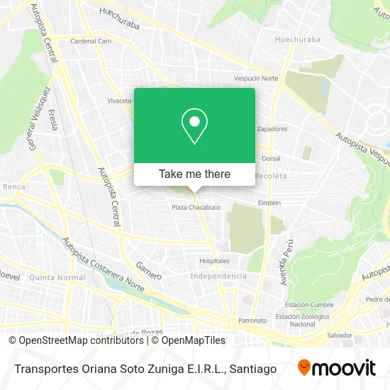 Transportes Oriana Soto Zuniga E.I.R.L. map