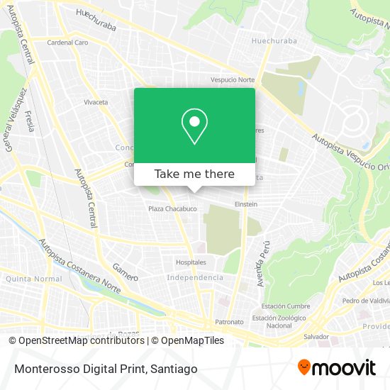 Mapa de Monterosso Digital Print