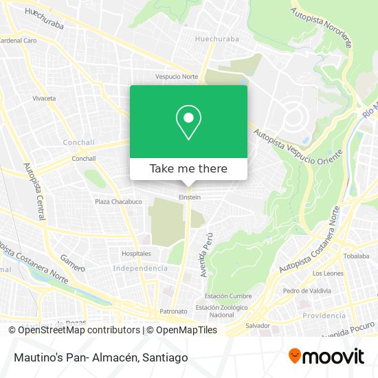 Mautino's Pan- Almacén map