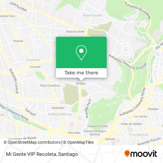 Mi Gente VIP Recoleta map