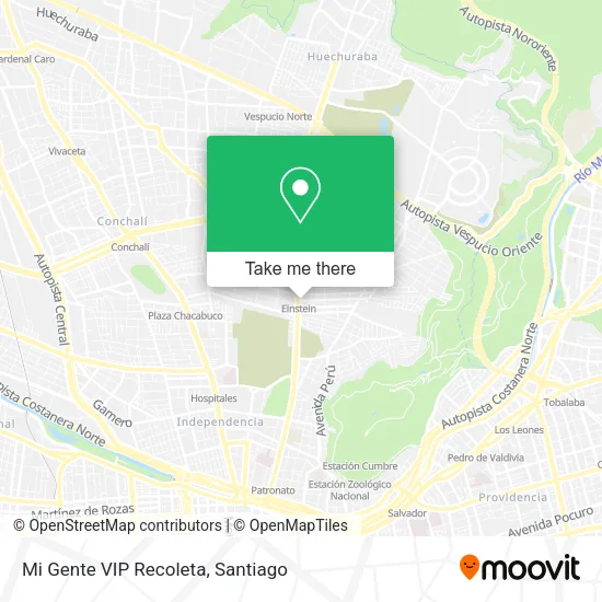 Mi Gente VIP Recoleta map