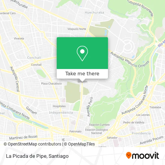 La Picada de Pipe map