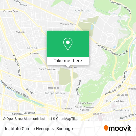 Instituto Camilo Henriquez map