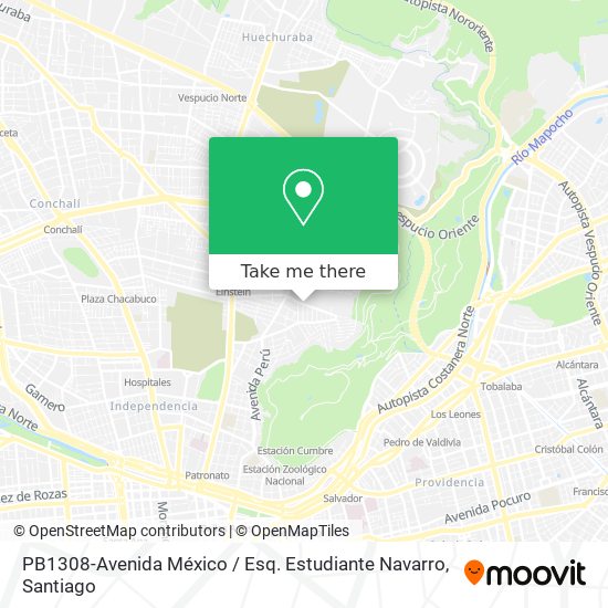 Mapa de PB1308-Avenida México / Esq. Estudiante Navarro