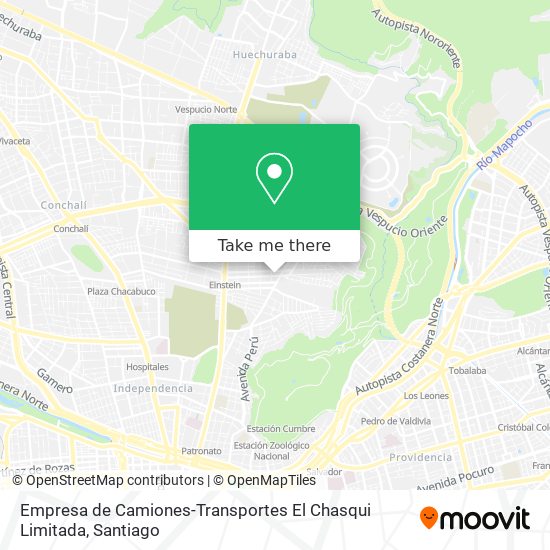 Empresa de Camiones-Transportes El Chasqui Limitada map