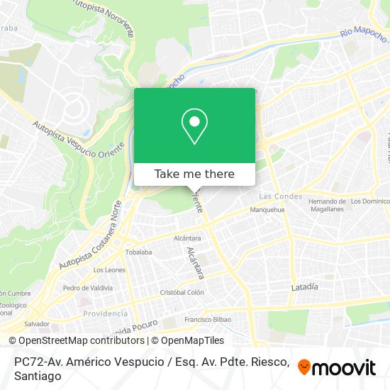 PC72-Av. Américo Vespucio / Esq. Av. Pdte. Riesco map