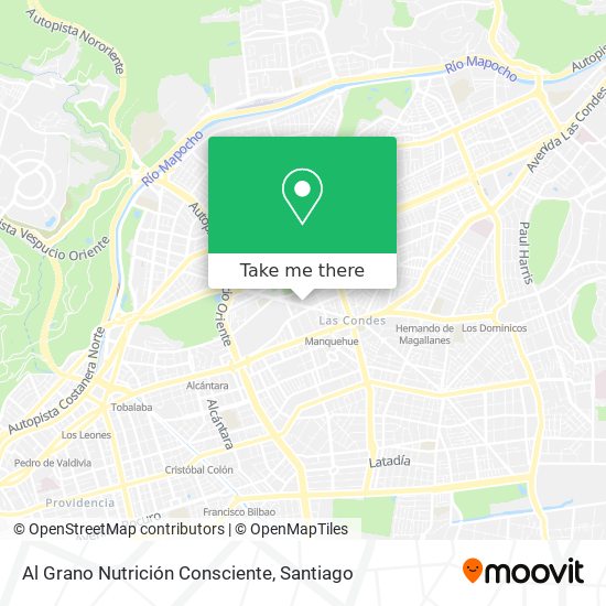 Mapa de Al Grano Nutrición Consciente