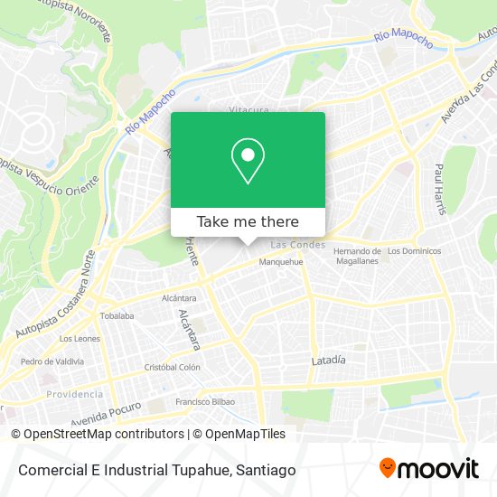 Comercial E Industrial Tupahue map