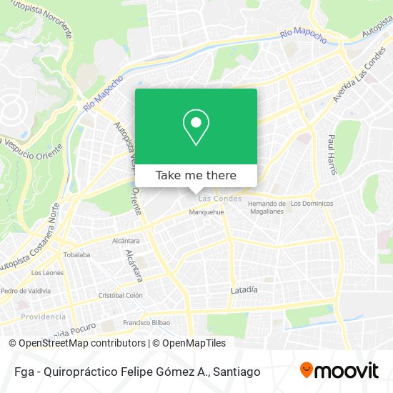 Fga - Quiropráctico Felipe Gómez A. map