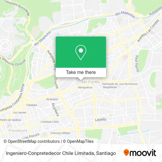 Ingeniero-Conpretedecor Chile Limitada map