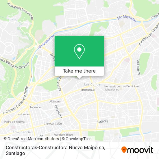 Constructoras-Constructora Nuevo Maipo sa map