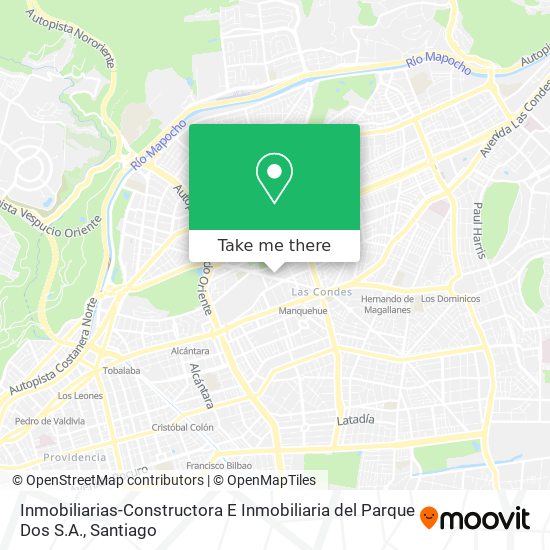 Inmobiliarias-Constructora E Inmobiliaria del Parque Dos S.A. map