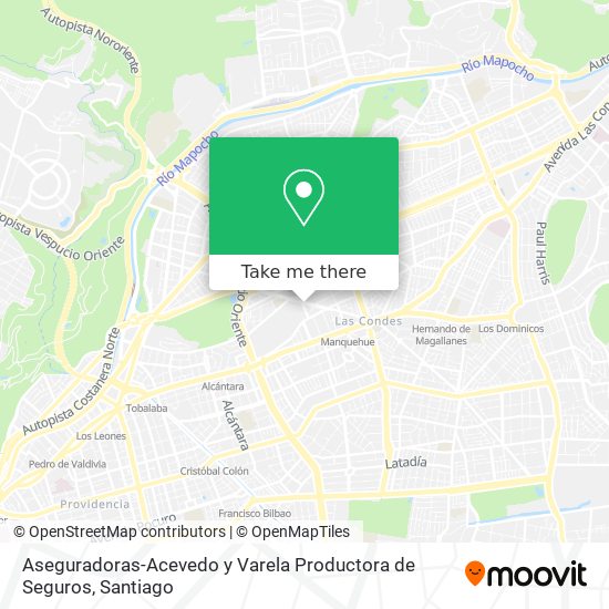 Aseguradoras-Acevedo y Varela Productora de Seguros map