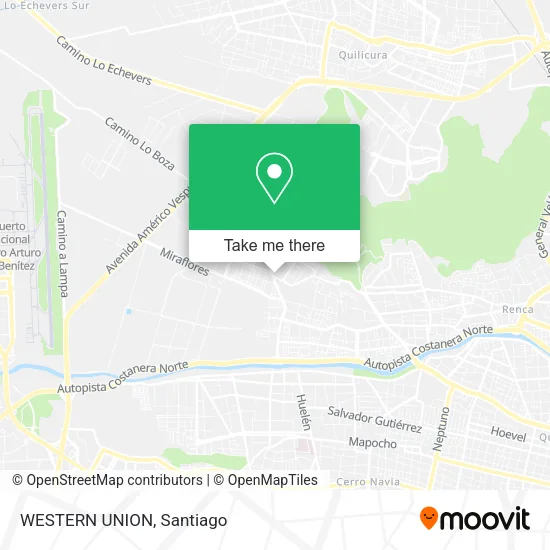 WESTERN UNION map