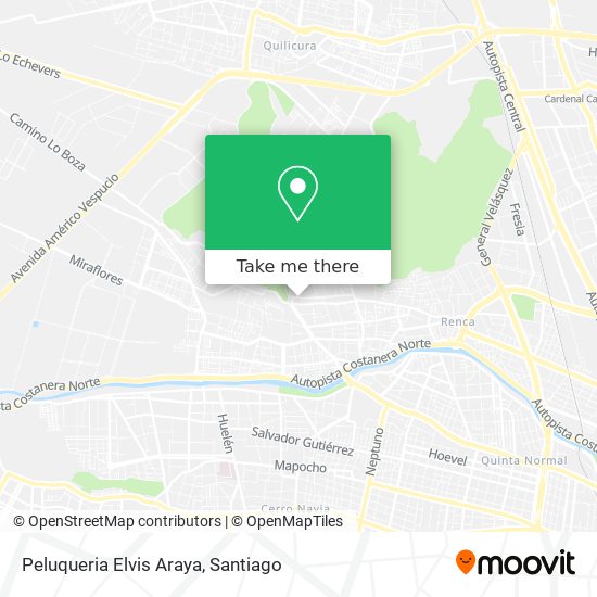 Mapa de Peluqueria Elvis Araya