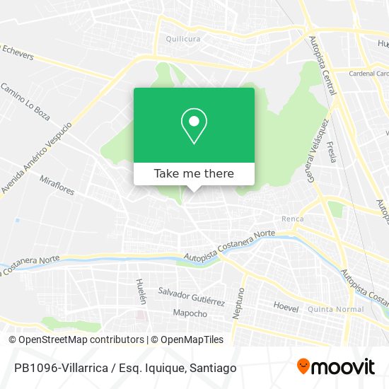 Mapa de PB1096-Villarrica / Esq. Iquique