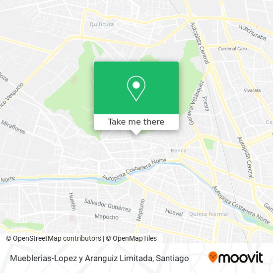 Mapa de Mueblerias-Lopez y Aranguiz Limitada