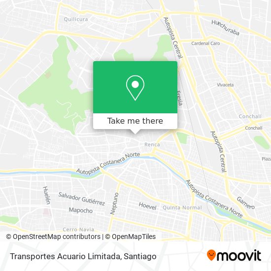 Transportes Acuario Limitada map