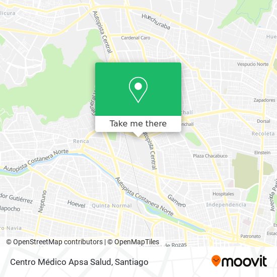 Mapa de Centro Médico Apsa Salud