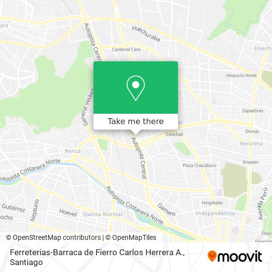 Mapa de Ferreterias-Barraca de Fierro Carlos Herrera A.