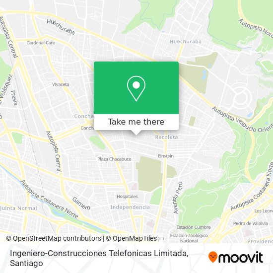 Ingeniero-Construcciones Telefonicas Limitada map