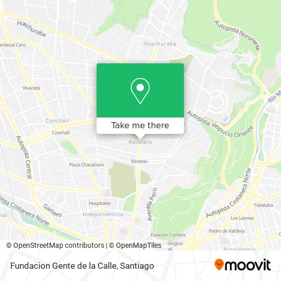 Fundacion Gente de la Calle map