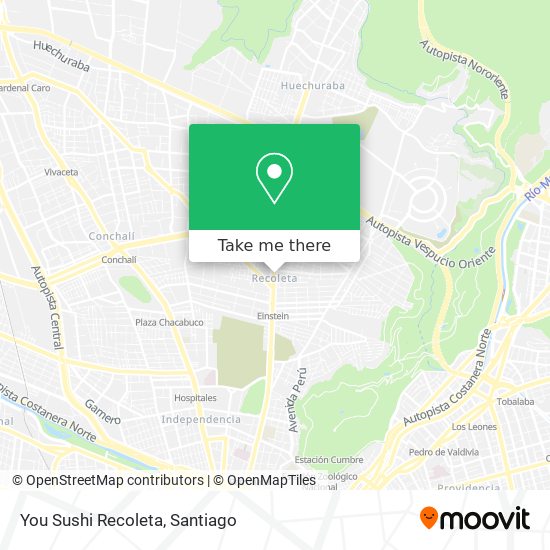 You Sushi Recoleta map