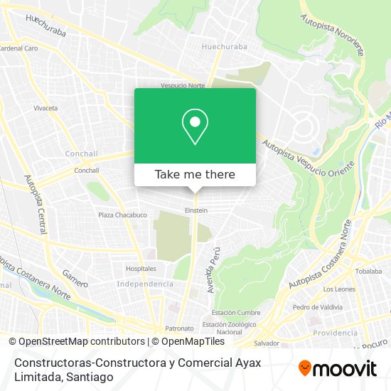 Constructoras-Constructora y Comercial Ayax Limitada map