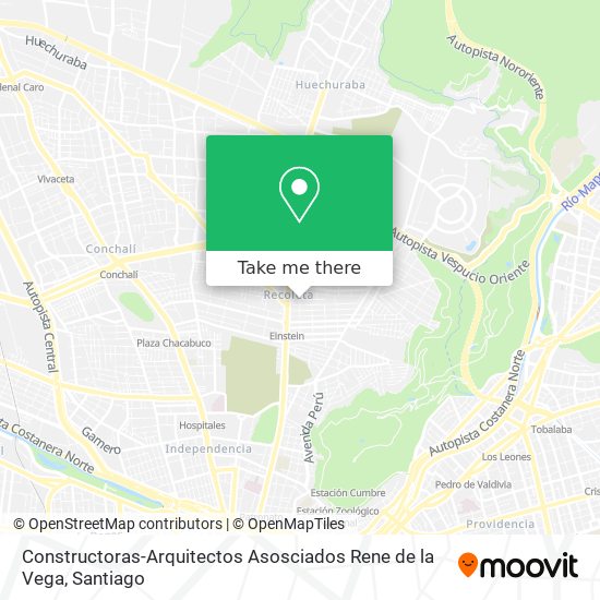 Constructoras-Arquitectos Asosciados Rene de la Vega map