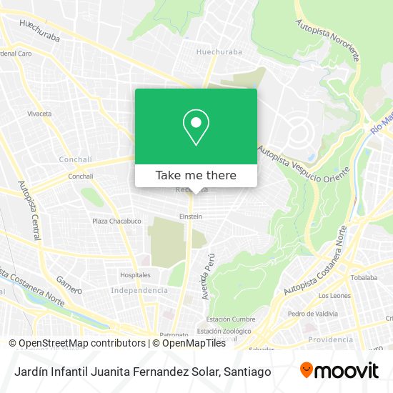 Jardín Infantil Juanita Fernandez Solar map