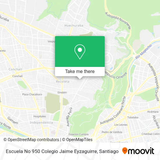 Escuela No 950 Colegio Jaime Eyzaguirre map